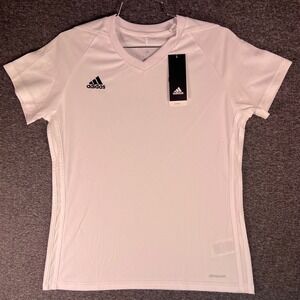 Adidas Tiro 17 Jersey Women's Medium White Short Sleeve ClimaCool Training Shirt